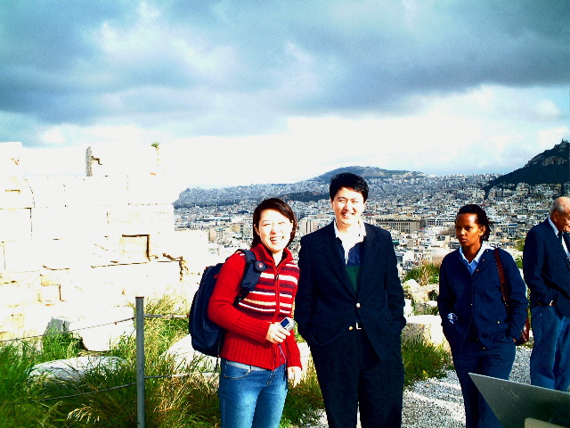 Tina and Erping, with Rose supervising and looking glamorous