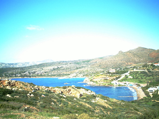 Sounion-looking down at the cove