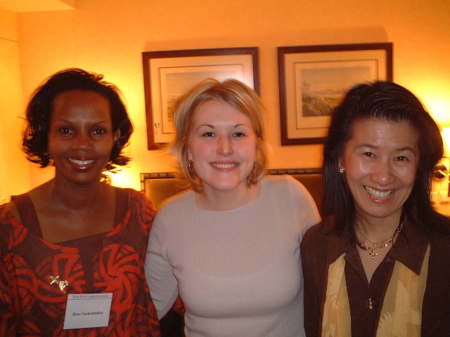 Rose, Emma, and Yoko.  Glamor, yep!