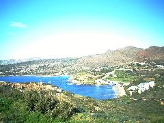 Sounion: lookin down at the cove