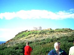 Sounion and bad shots of both Tom and Barney