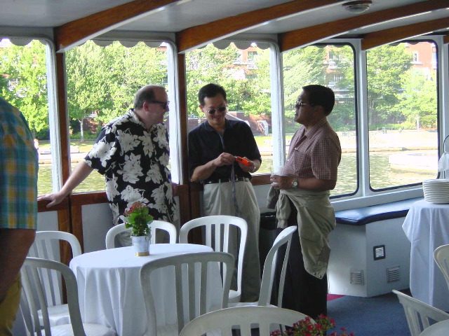 Barney, Davey, and Mel On The Boat