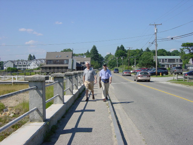 Bob and Brett Walking To The Bus