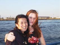 Sisters Yoko and Ingrid On The Charles River