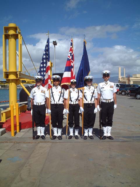 Honor guard from JROTC